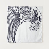 JAPANESE WAVE Tapestry Wandkleed (Voorkant (horizontaal))