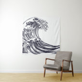 JAPANESE WAVE Tapestry Wandkleed (In situ)