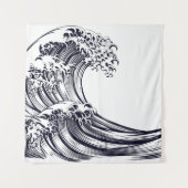 JAPANESE WAVE Tapestry Wandkleed (Voorkant)