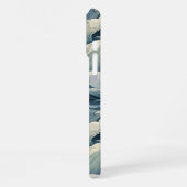 Japanese Waves Pattern Monogrammed iPhone Hoesje (Linkerkant)