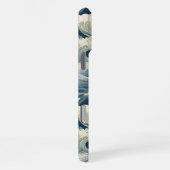 Japanese Waves Pattern Monogrammed iPhone Hoesje (Rechterkant)