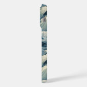 Japanese Waves Pattern Monogrammed iPhone Hoesje (Linkerkant)