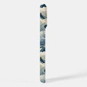 Japanese Waves Pattern Monogrammed iPhone Hoesje (Rechterkant)