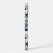 Japanese Waves Pattern Monogrammed iPhone Hoesje (Rechterkant)