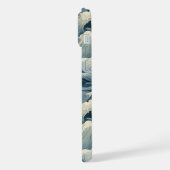 Japanese Waves Pattern Monogrammed iPhone Hoesje (Linkerkant)