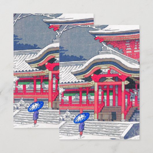 Japanese Winter Kaart (Voorkant / Achterkant)