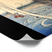 Japanese Woman doing laundry in river c. 1800's Poster (Hoek)