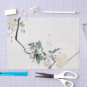 JAPANESE WOODBLOCK-AFDRUKFLOWERS — Weefpapier Tissuepapier (Craft)