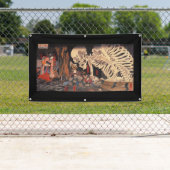 JAPANESE WOODBLOCK-banner Spandoek (Insitu)