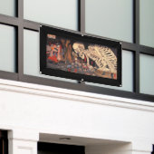 JAPANESE WOODBLOCK-banner Spandoek (Buitenkant Gebouw)