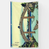 JAPANESE WOODBLOCK-banner Spandoek (Verticaal)