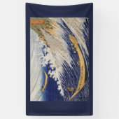JAPANESE WOODBLOCK-banner Spandoek (Verticaal)