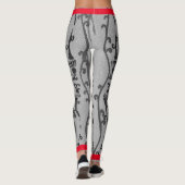 JAPANESE WOODBLOCK PATTERN AFDRUKTE LEGGINGS (Achterkant)