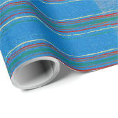 JAPANESE WOODBLOCK PATTERN WRAPPINGPAPIER IN BLAUW CADEAUPAPIER (Rol Hoek)