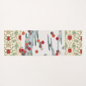 JAPANESE WOODBLOCK PRINT BIRDS OP BRANCH YOGA Mat (Achterkant (horizontaal))