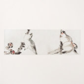 JAPANESE WOODBLOCK PRINT BIRDS OP BRANCH YOGA Mat (Voorkant (horizontaal))