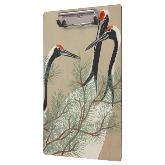 Japanese woodblock-print Cranes - Kamisaka Sekka Klembord (Links)