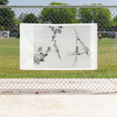 JAPANESE WOODBLOCK PRINT OF BIRDS BANNER (Insitu)