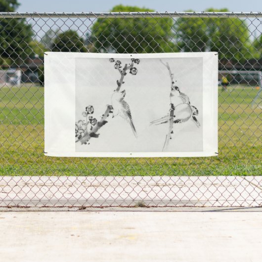 JAPANESE WOODBLOCK PRINT OF BIRDS BANNER (Insitu)