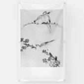 JAPANESE WOODBLOCK PRINT OF BIRDS BANNER (Verticaal)