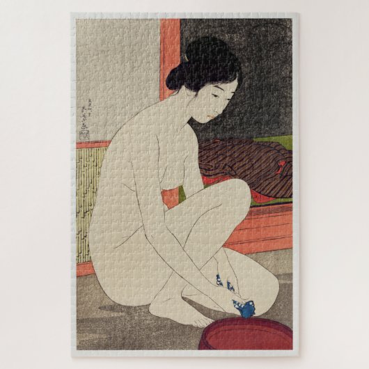 JAPANESE WOODBLOCK : SHINSUI ITE LEGPUZZEL (Verticaal)