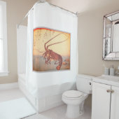  JAPANESE WOODBLOCK-Showgordijn Douchegordijn (In situ)