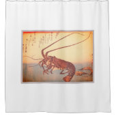  JAPANESE WOODBLOCK-Showgordijn Douchegordijn (Voorkant)