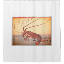  JAPANESE WOODBLOCK-Showgordijn Douchegordijn