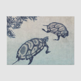 JAPANESE WOODBLOCK-TURTTEKST - Tapepapier Tissuepapier