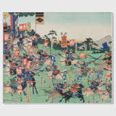 JAPANESE WOODBLOKAFDRUKKING VAN HET WRAPPINGSPAPIE CADEAUPAPIER (Vlak)