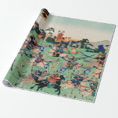 JAPANESE WOODBLOKAFDRUKKING VAN HET WRAPPINGSPAPIE CADEAUPAPIER (Uitgerold)