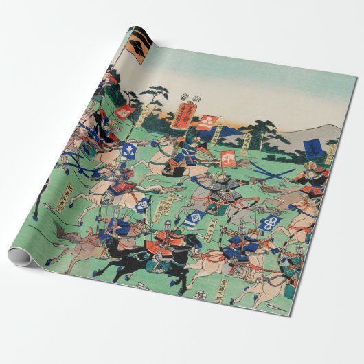 JAPANESE WOODBLOKAFDRUKKING VAN HET WRAPPINGSPAPIE CADEAUPAPIER (Uitgerold)