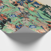 JAPANESE WOODBLOKAFDRUKKING VAN HET WRAPPINGSPAPIE CADEAUPAPIER (Hoek)