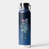 Japanese Yokai Bakeneko- Dancing Cat Waterfles (Achterkant)