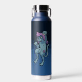 Japanese Yokai Bakeneko- Dancing Cat Waterfles (Voorkant)