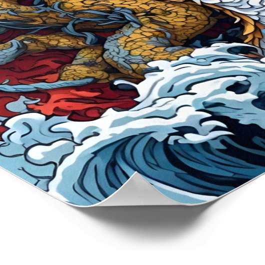 Japanischer Drachen Poster (Hoek)