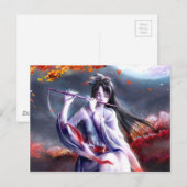 Japanner speelt een fluitje briefkaart (Voorkant / Achterkant)