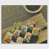 Japanner sushi cadeaupapier (Vlak)