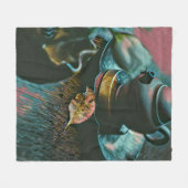 Japanner sushi fleece deken (Voorkant (Horizontaal))