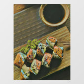 Japanner sushi raamsticker (Vel)