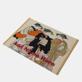 Japanner voeg naam of adres toe deurmat (Schuin)