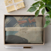 Japanners die haar ukiyo-stijl penselen, Art nr. 7 Tissuepapier (Geschenk)