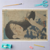 Japanners die haar ukiyo-stijl penselen, Art nr. 7 Tissuepapier (Craft)