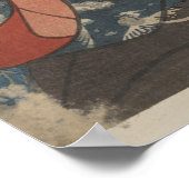 Japanners die naar Mirror Reprint kijken Poster (Hoek)