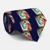  Japanners, eiervaas met bloemen, ZSSG Stropdas (Opgerold)