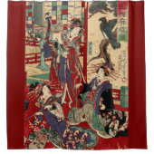 Japanners ( Japanse druk) Douchegordijn (Voorkant)