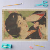 Japanners met Sakura ukiyo Style Art nr. 5 Tissuepapier (Craft)