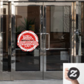 Japanners Restaurant Front 1 Raamsticker (Kantoordeur)