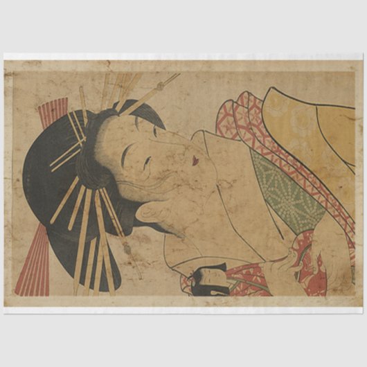 Japanners Woodblock Ukiyo Style Art No3 Tissuepapier (Voorkant)