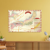 JapanPanoramaJapan Canvas Afdruk (Insitu (Woonkamer))